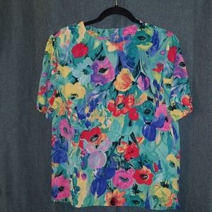 Woman's floral print blouse